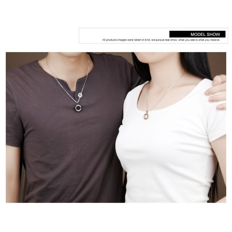 Wholesale New Fashion Stainless Steel Couples necklaceLovers TGSTN002 4