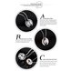 Wholesale New Fashion Stainless Steel Couples necklaceLovers TGSTN018 1 small