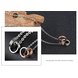 Wholesale New Fashion Stainless Steel Couples necklaceLovers TGSTN019 3 small
