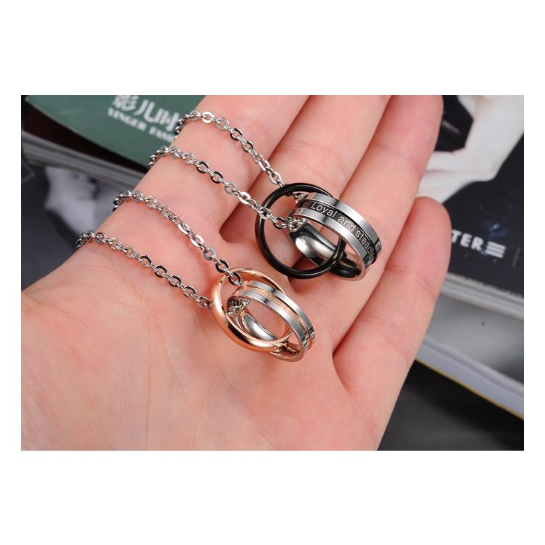 Wholesale Hot selling fashion stainless steel couples Necklace TGSTN062 1