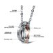 Wholesale Hot selling fashion stainless steel couples Necklace TGSTN063 4 small