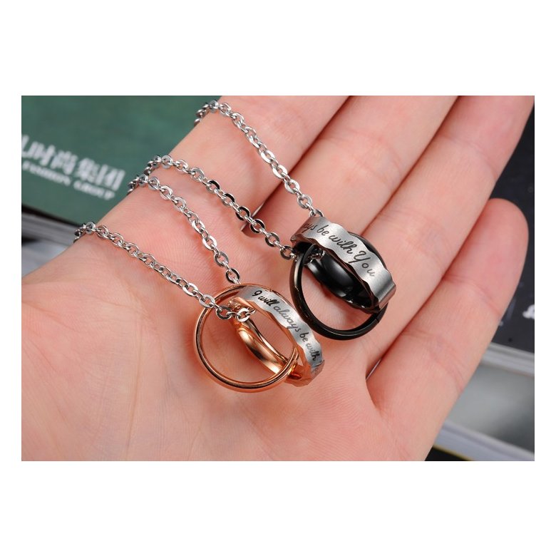 Wholesale Hot selling fashion stainless steel couples Necklace TGSTN064 1