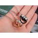 Wholesale Hot selling fashion stainless steel couples Necklace TGSTN064 1 small