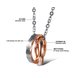 Wholesale Hot selling fashion stainless steel couples Necklace TGSTN064 3 small