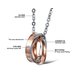 Wholesale Hot selling fashion stainless steel couples Necklace TGSTN124 3 small