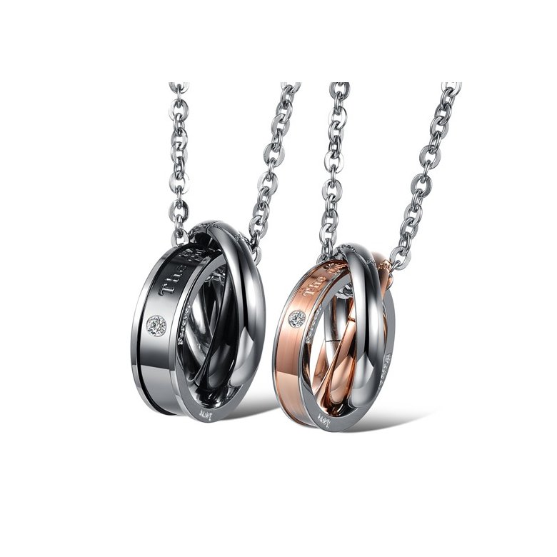 Wholesale Hot selling fashion stainless steel couples Necklace TGSTN125 0