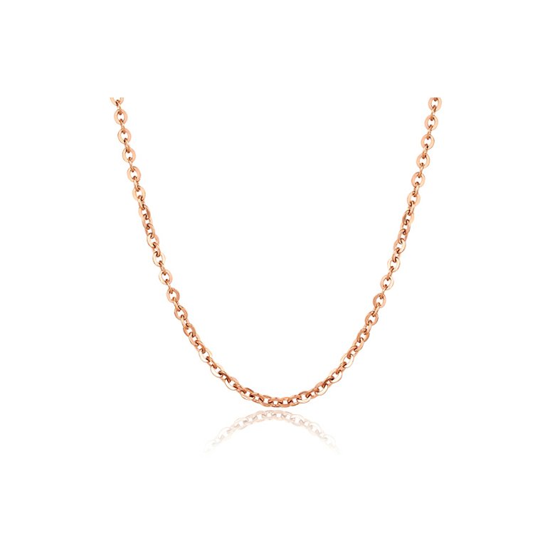 Wholesale Hot selling jewelry stainless steel rose gold plating Necklace TGSTN127 0