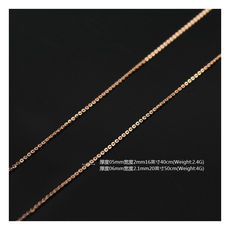 Wholesale Hot selling jewelry stainless steel rose gold plating Necklace TGSTN127 3