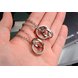 Wholesale Fashion stainless steel CZ couples Necklace TGSTN026 3 small