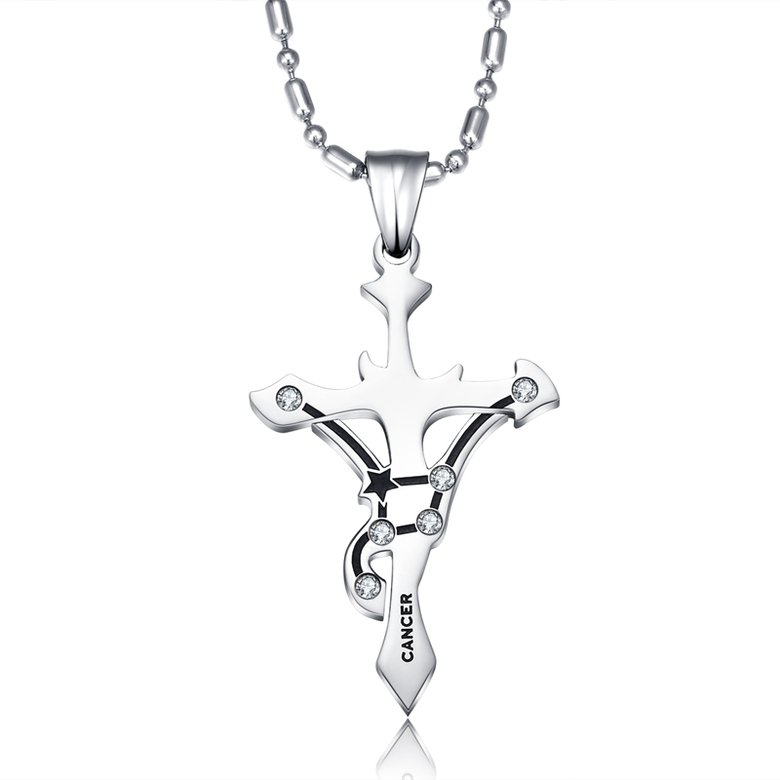 Wholesale Cancer Constellations 316L Stainless Steel Necklace TGSTN074 0