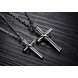 Wholesale The popularhot selling fashion stainless steel jewelry cross couples Necklace TGSTN030 1 small