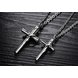 Wholesale The popularhot selling fashion stainless steel jewelry cross couples Necklace TGSTN030 2 small