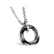 Wholesale Free shipping fashion stainless steel jewelry multiple ring couples Necklace TGSTN031 0 small