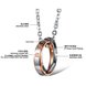 Wholesale Hot selling fashion stainless steel couples Necklace TGSTN035 4 small