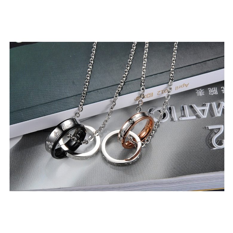 Wholesale Hot selling fashion stainless steel couples Necklace TGSTN082 1