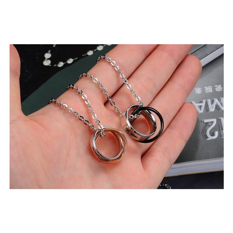 Wholesale Hot selling fashion stainless steel cross couples Necklace TGSTN036 2