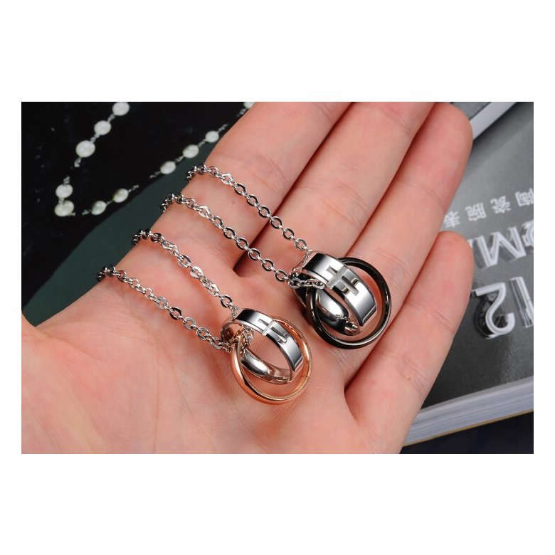 Wholesale Hot selling fashion stainless steel cross couples Necklace TGSTN036 3