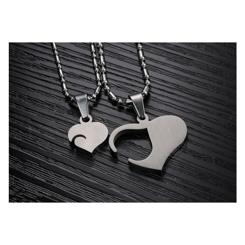 Wholesale Great Gift Love Symbols couples Necklace stainless steel Necklacepair TGSTN043 4
