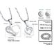 Wholesale Great Gift Love Symbols couples Necklace stainless steel Necklacepair TGSTN044 4 small