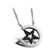 Wholesale Hot selling stainless steel starpeach hearts couples Necklace TGSTN123 0 small