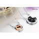 Wholesale Hot selling stainless steel starpeach hearts couples Necklace TGSTN123 3 small