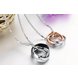 Wholesale Great Gift Love Symbols stainless steel couples Necklace CZ pendants TGSTN048 0 small