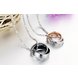 Wholesale Great Gift Love Symbols stainless steel couples Necklace CZ pendants TGSTN048 1 small