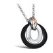 Wholesale Greatest Gift stainless steel couples Necklace CZ pendants TGSTN050 0 small