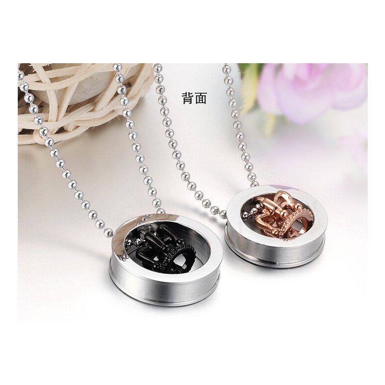 Wholesale ashion stainless steel couples Necklace TGSTN051 3