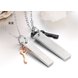 Wholesale Free shipping fashion stainless steel couple Necklace lover's jewelry TGSTN025 2 small