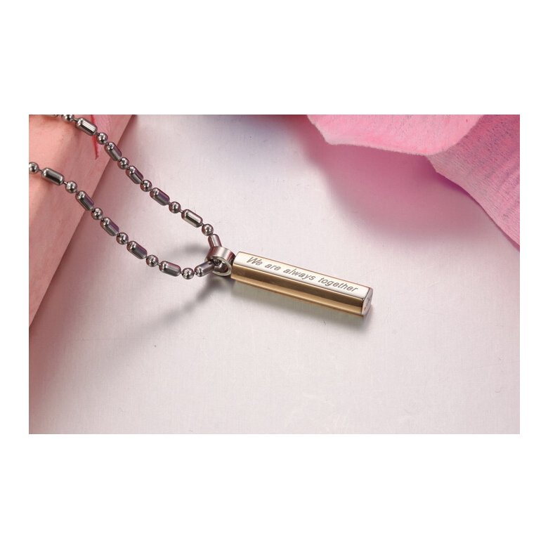 Wholesale Fashion Stainless Steel Couples PendantsLover TGSTN056 4