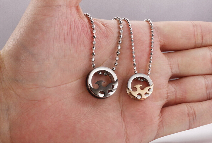 Wholesale 2018 New Style Fashion Stainless Steel Couples PendantsLover TGSTN083 6