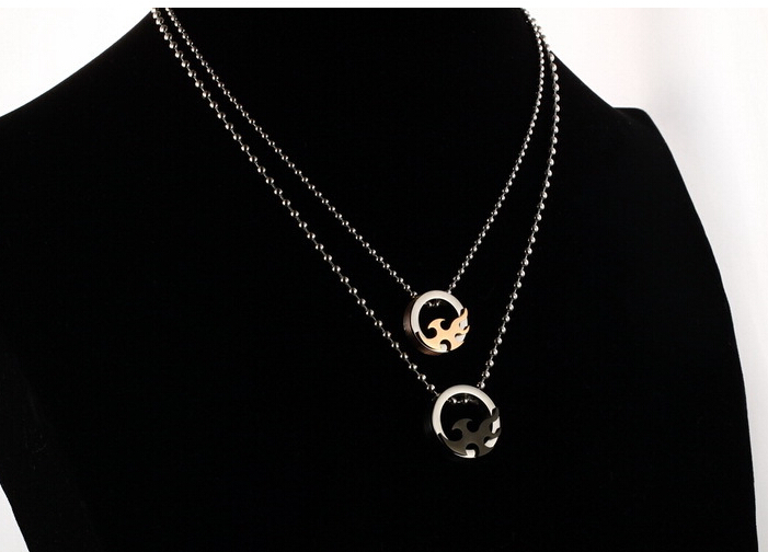 Wholesale 2018 New Style Fashion Stainless Steel Couples PendantsLover TGSTN083 7