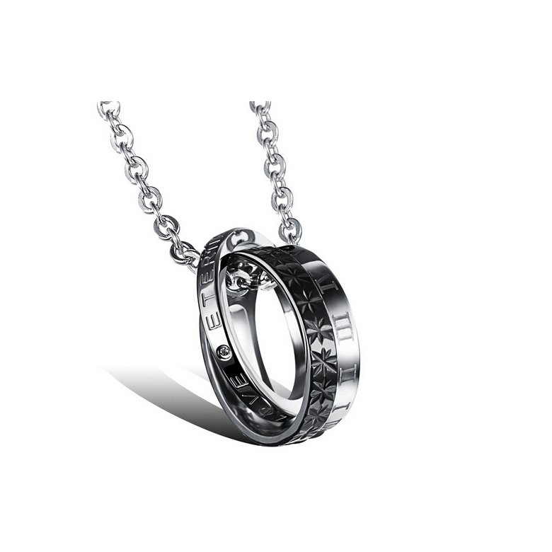Wholesale New Style Fashion Stainless Steel Couples necklace New ArrivalLover TGSTN059 0