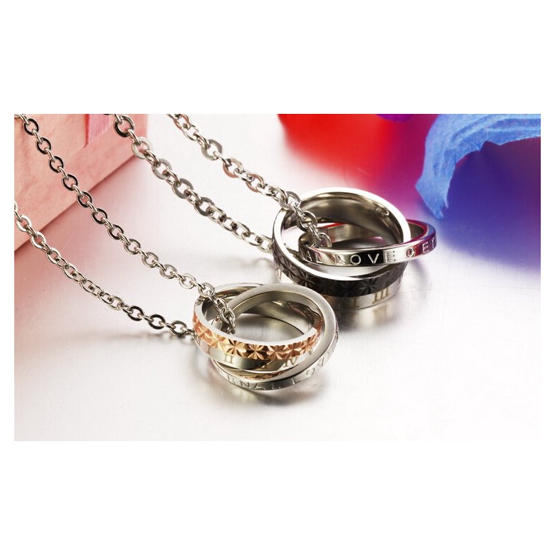 Wholesale New Style Fashion Stainless Steel Couples necklace New ArrivalLover TGSTN059 2