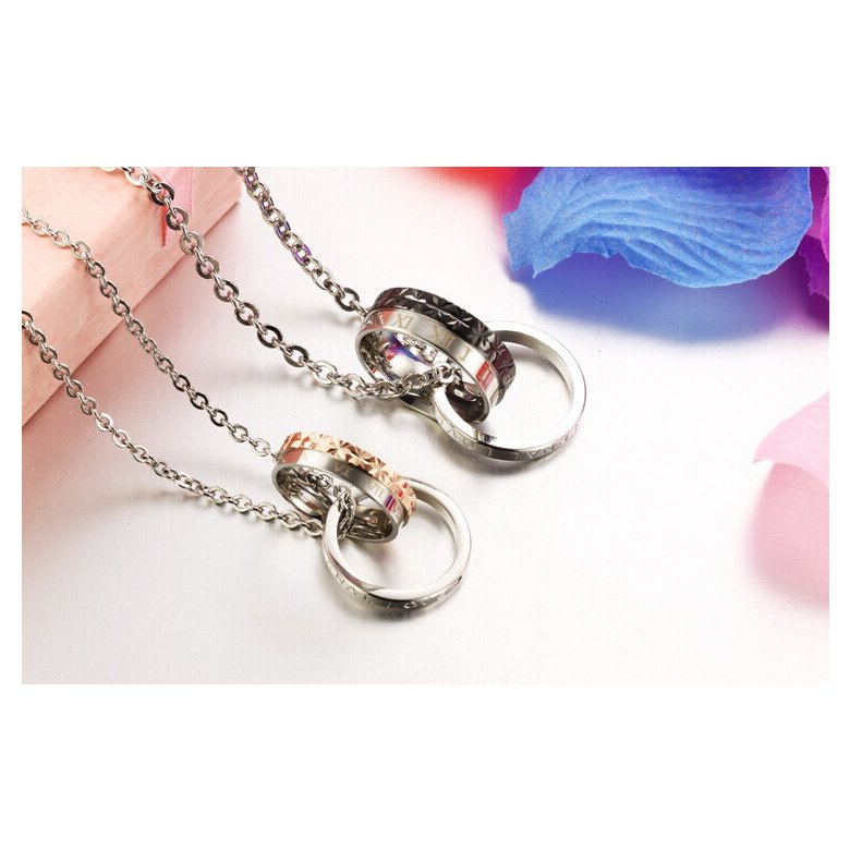 Wholesale New Style Fashion Stainless Steel Couples necklace New ArrivalLover TGSTN059 3