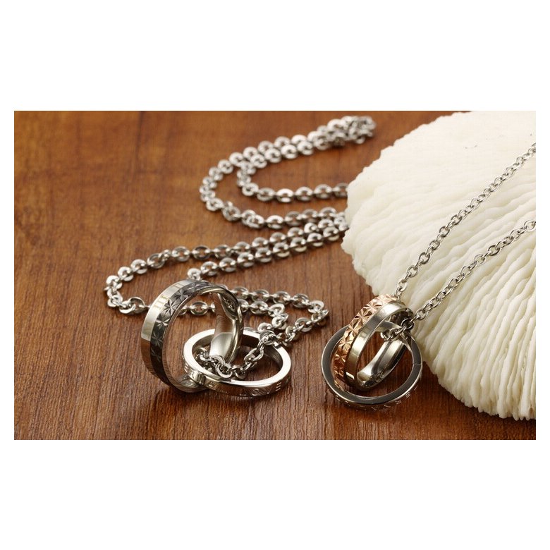 Wholesale New Style Fashion Stainless Steel Couples necklace New ArrivalLover TGSTN059 4