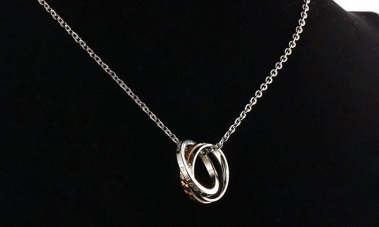 Wholesale New Style Fashion Stainless Steel Couples necklace New ArrivalLover TGSTN059 7