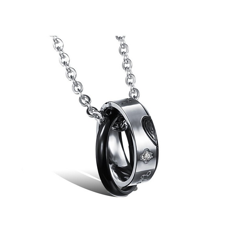 Wholesale New Style Fashion Stainless Steel Couples necklace New ArrivalLover TGSTN060 0