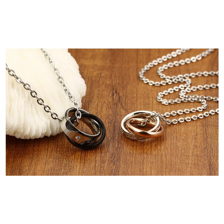 Wholesale New Style Fashion Stainless Steel Couples necklace New ArrivalLover TGSTN060 4