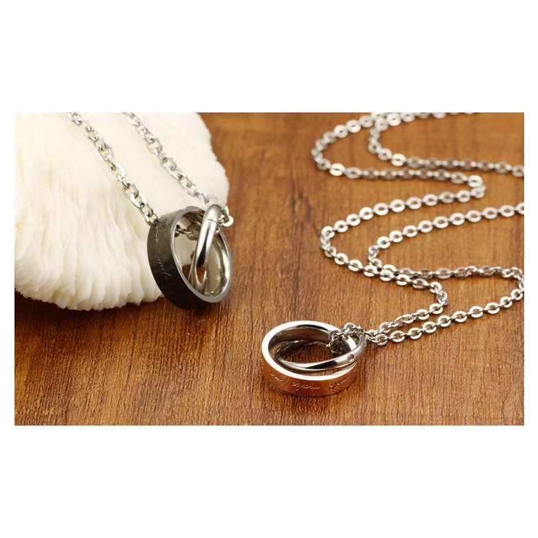 Wholesale New Style Fashion Stainless Steel Couples necklace New ArrivalLover TGSTN061 3