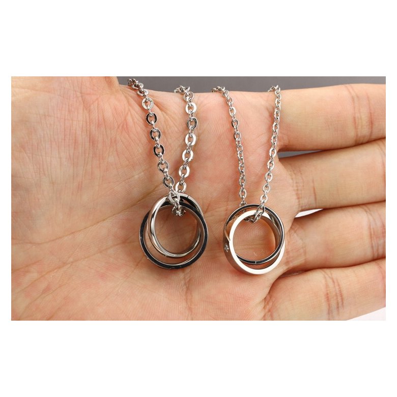 Wholesale New Style Fashion Stainless Steel Couples necklace New ArrivalLover TGSTN061 4