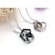 Wholesale Fashion heart star associate stainless steel couples necklace TGSTN066 0 small
