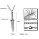 Wholesale Free shipping dagger stainless steel Necklace TGSTN130 2 small