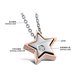 Wholesale Most popular stainless steel star couples Necklace TGSTN032 1 small