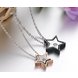 Wholesale Most popular stainless steel star couples Necklace TGSTN032 2 small