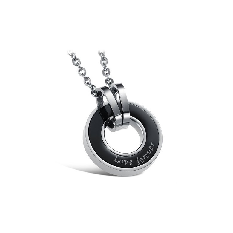 Wholesale Free shipping stainless steel couples Necklace TGSTN034 0