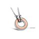 Wholesale Free shipping stainless steel couples Necklace TGSTN034 1 small