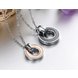 Wholesale Free shipping stainless steel couples Necklace TGSTN034 2 small
