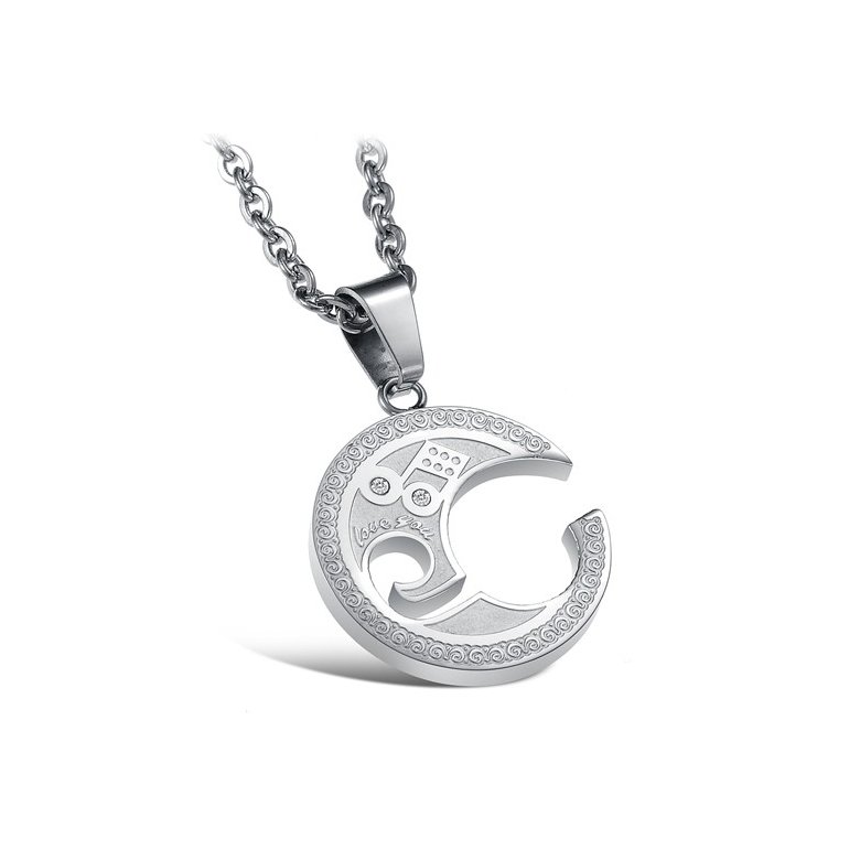Wholesale The best gifts stainless steel collage couples Necklace TGSTN038 0